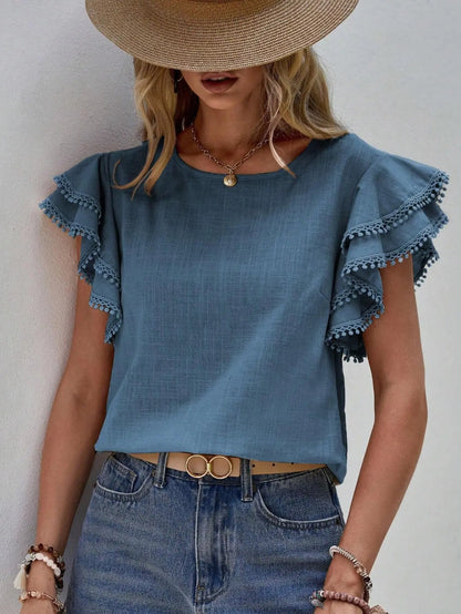 LeRoxy | Stijlvol Shirt met Unieke Details voor Lente en Zomer 2025