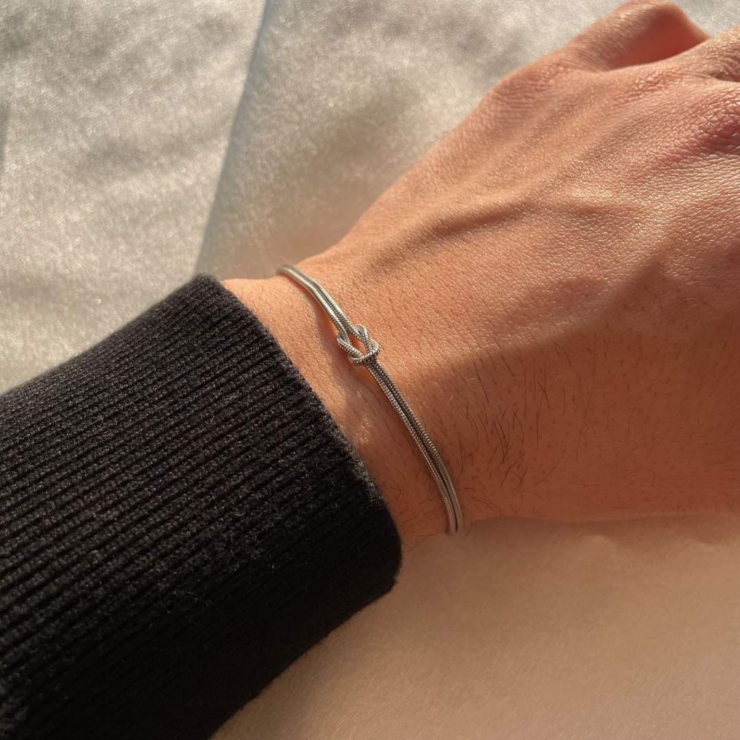 LeRoxy | Minimalistische Knoop Armband | Handgemaakte Unisex Armband van Touw