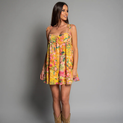 LeRoxy | Jurk met Tiered Rok in Felle Kleuren | Elegante Mode voor Elke Gelegenheid