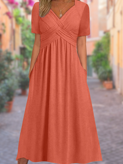 LeRoxy | Zomerjurk Dames met V-Hals – Selby | Licht en Comfortabel