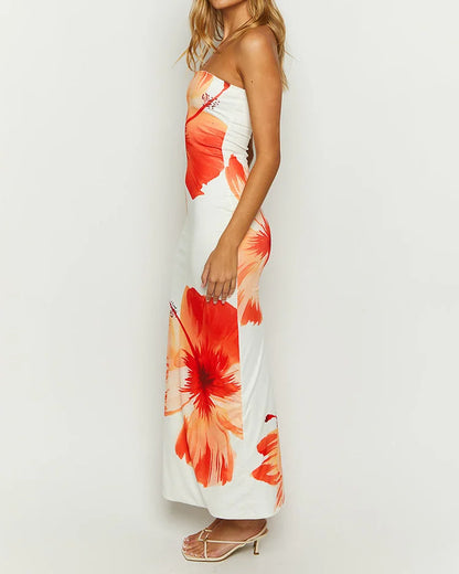 LeRoxy | Zomerjurk Dames van Chiffon met Baleinen