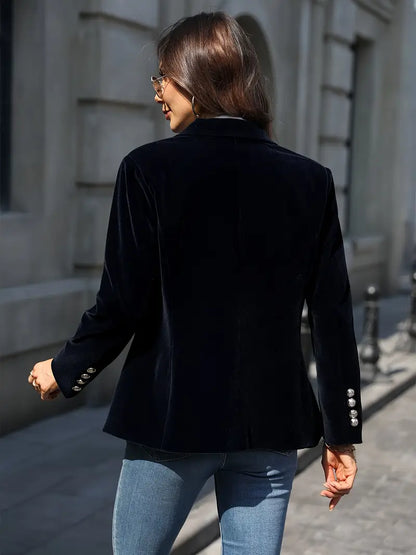 LeRoxy | Fluwelen Getailleerde Dames Blazer | Elegante Vrouwelijke Colbert
