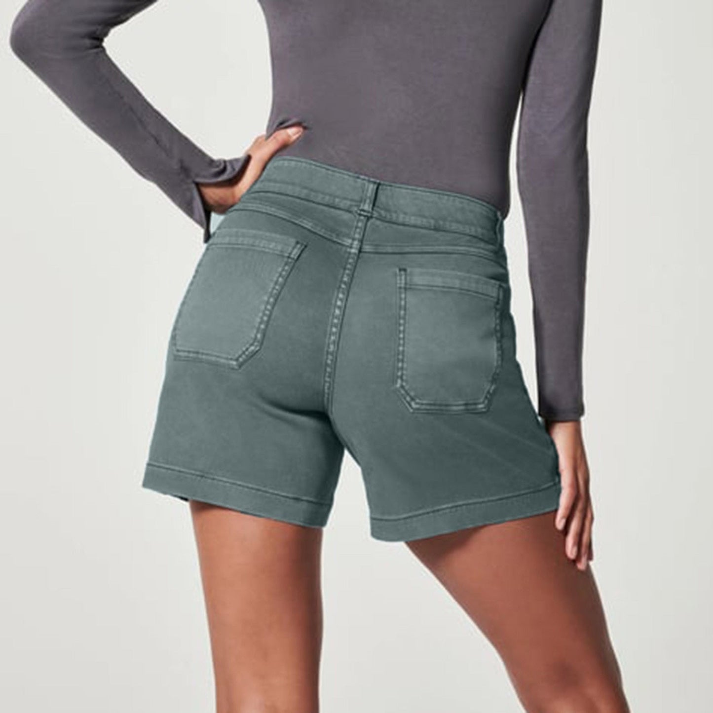 LeRoxy | Comfortabele Pull-On Stretch Denim Shorts voor Dames
