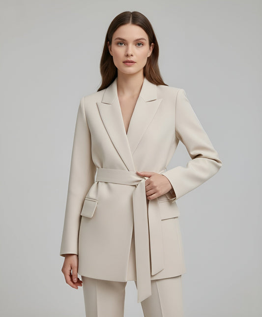 LeRoxy | Dames Blazer Met Ceintuur | Elegante & Tijdloze Stijl Voor Elke Gelegenheid