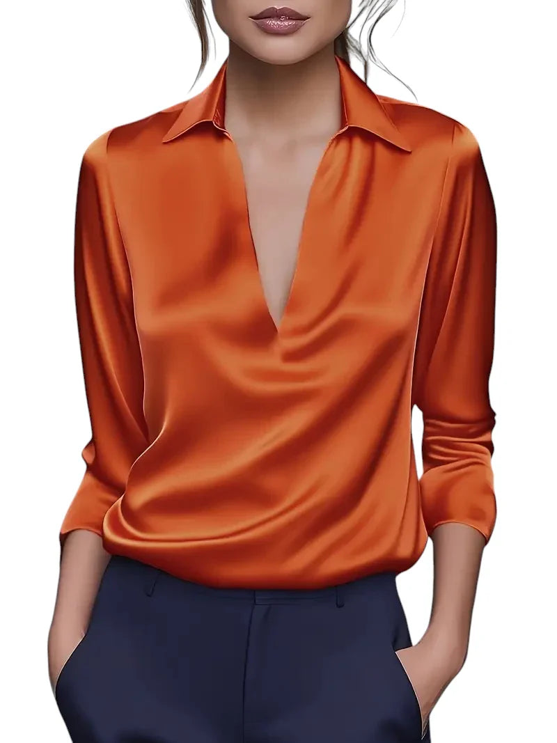 LeRoxy | Elegante Damesblouse met V-Hals | Stijlvolle Blouse voor Dames
