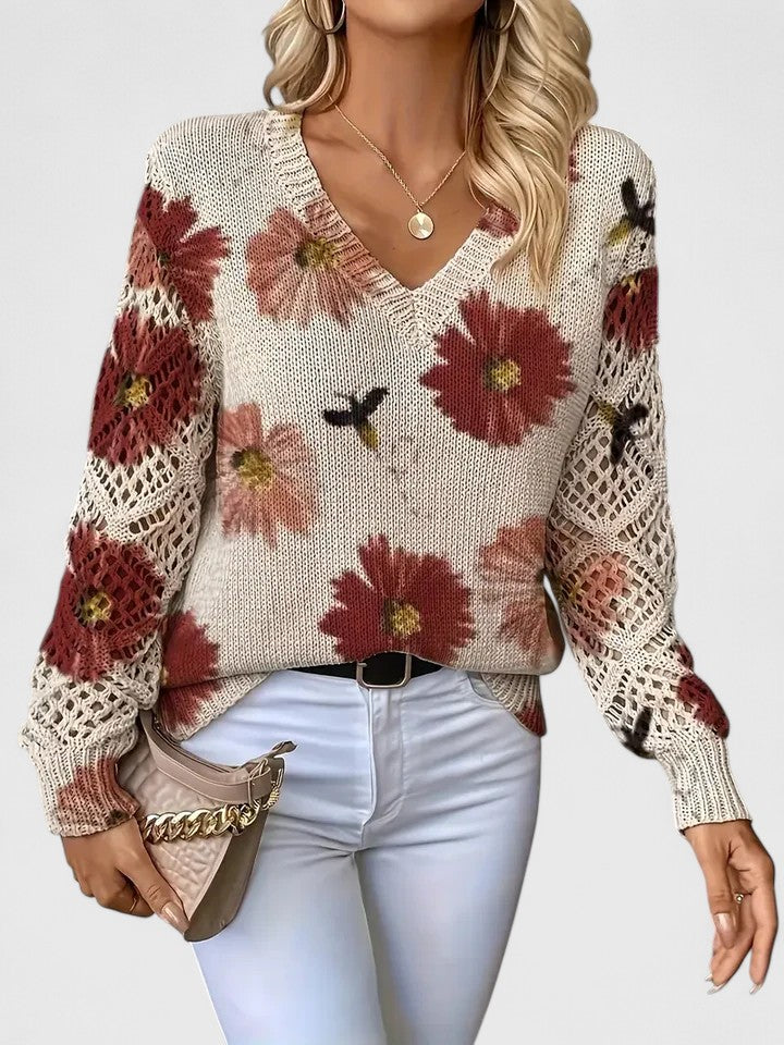 LeRoxy | Elegante Dames Pullover | Bloemenpatroon, Comfortabel en Stijlvol