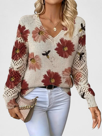 LeRoxy | Elegante Dames Pullover | Bloemenpatroon, Comfortabel en Stijlvol