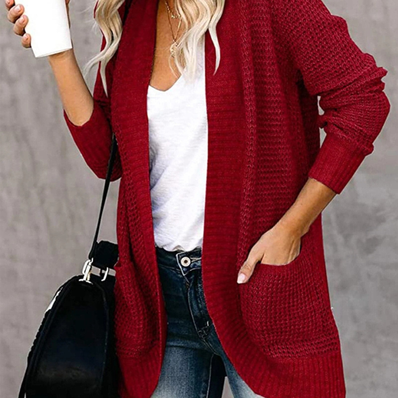 LeRoxy | Dames Cardigan Gebreid | Zacht Relaxed Vest met Zakken