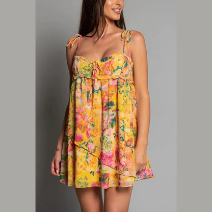 LeRoxy | Jurk met Tiered Rok in Felle Kleuren | Elegante Mode voor Elke Gelegenheid