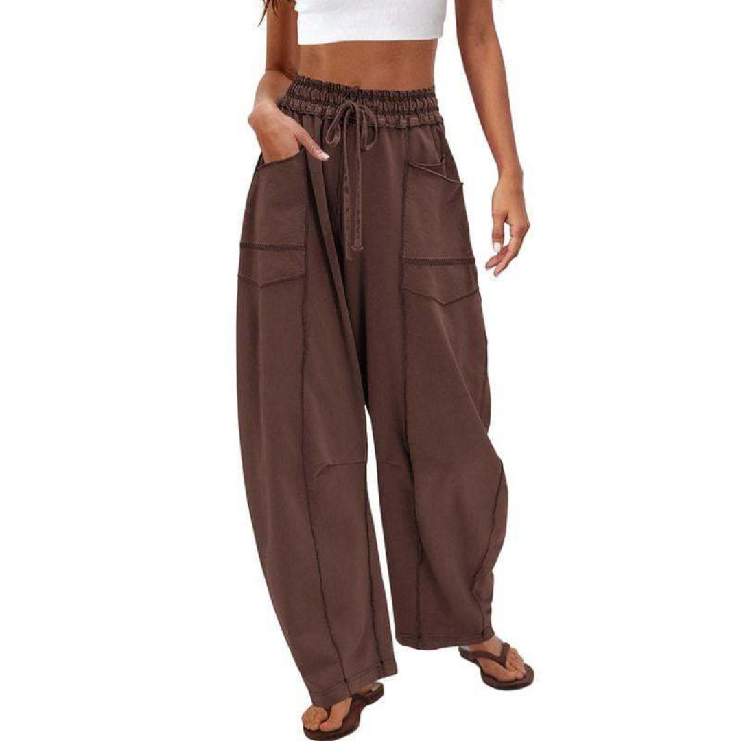 LeRoxy | Comfortabele Dames Baggy Lounge Broek | Casual Loungewear & Vrijetijdsbroek