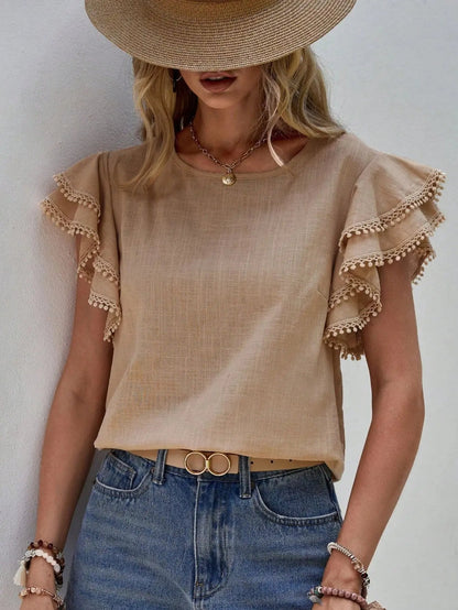 LeRoxy | Stijlvol Shirt met Unieke Details voor Lente en Zomer 2025