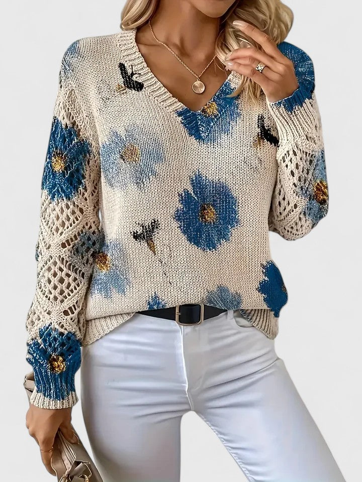 LeRoxy | Elegante Dames Pullover | Bloemenpatroon, Comfortabel en Stijlvol