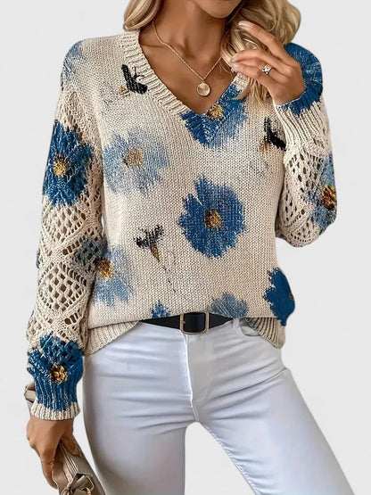 LeRoxy | Elegante Dames Pullover | Bloemenpatroon, Comfortabel en Stijlvol