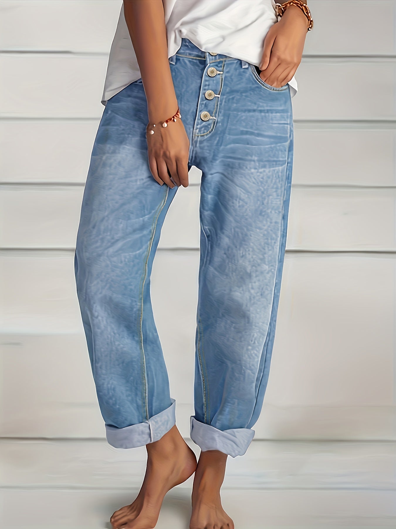 LeRoxy | Boyfriend Jeans voor Dames | High-Waist, Comfortabel & Trendy Casual Pasvorm