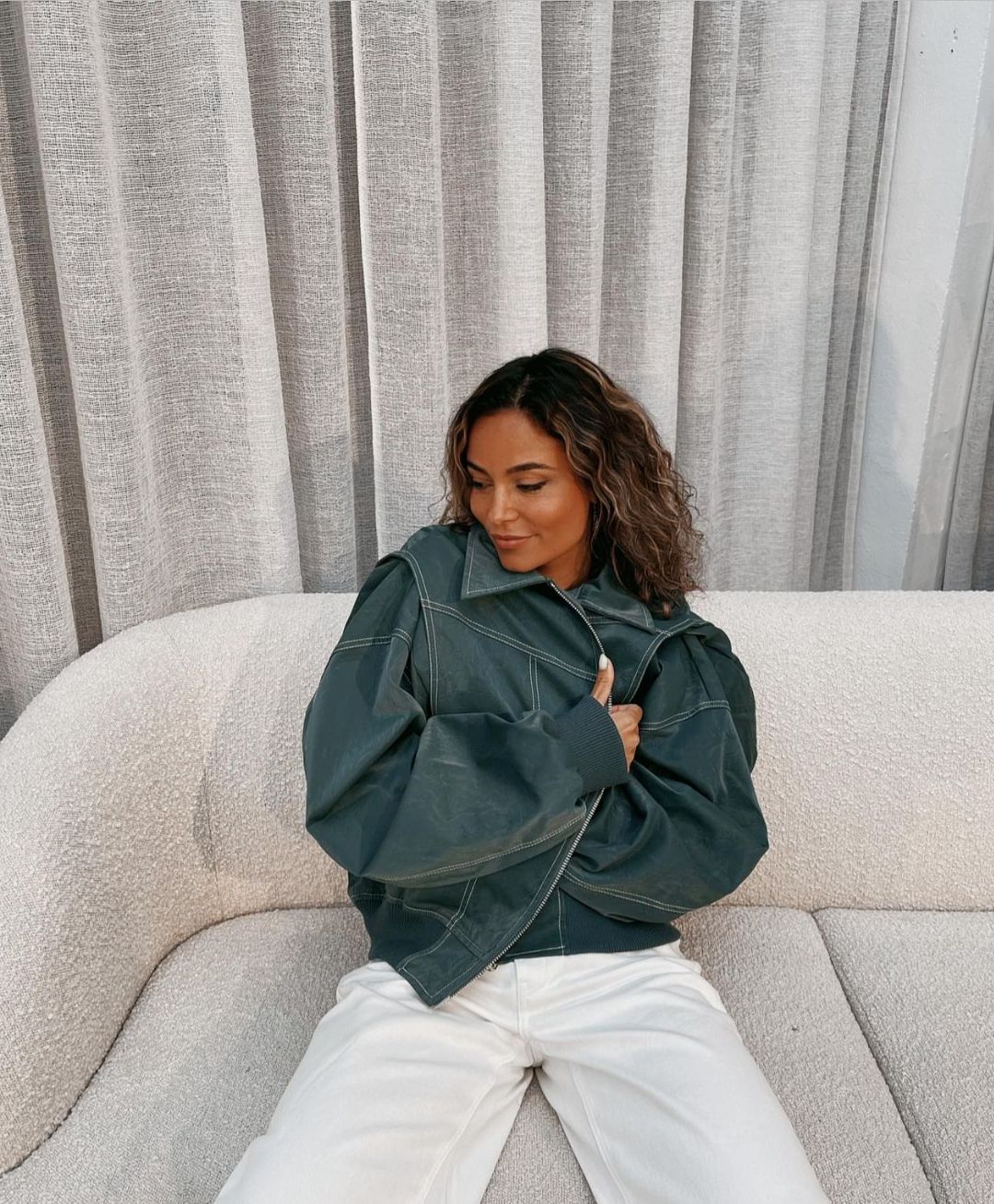 LeRoxy| Oversized leren jas