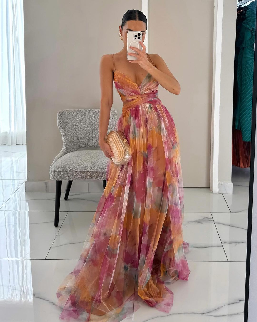 LeRoxy |  Maxi Jurk met Bloemenpatroon | Vrouwelijke Lange Zomerjurk