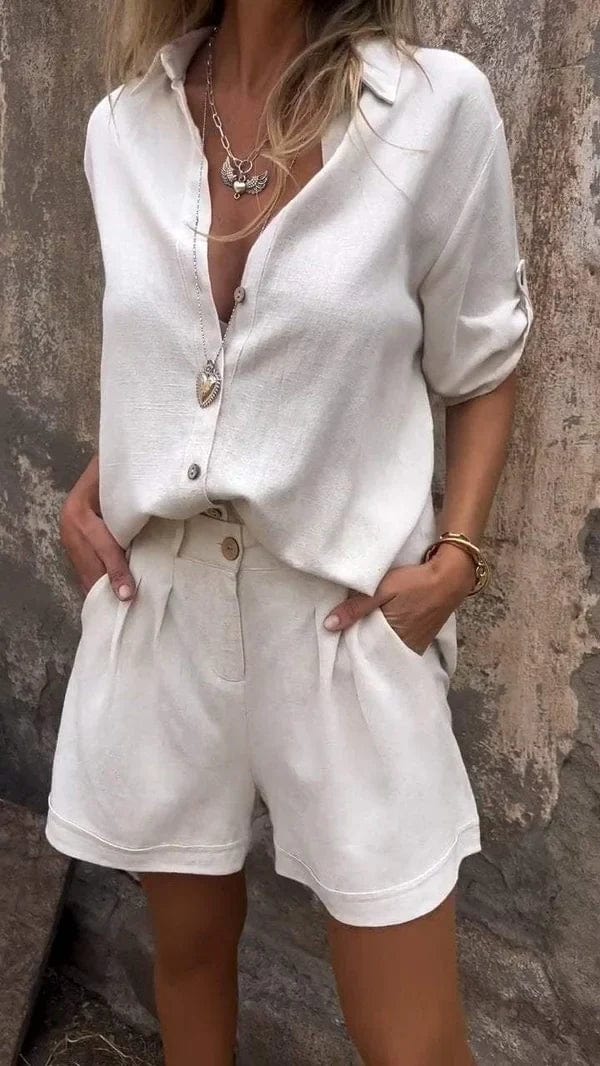 LeRoxy | Comfortabele Linnen Set voor Dames | Perfect voor Zomer