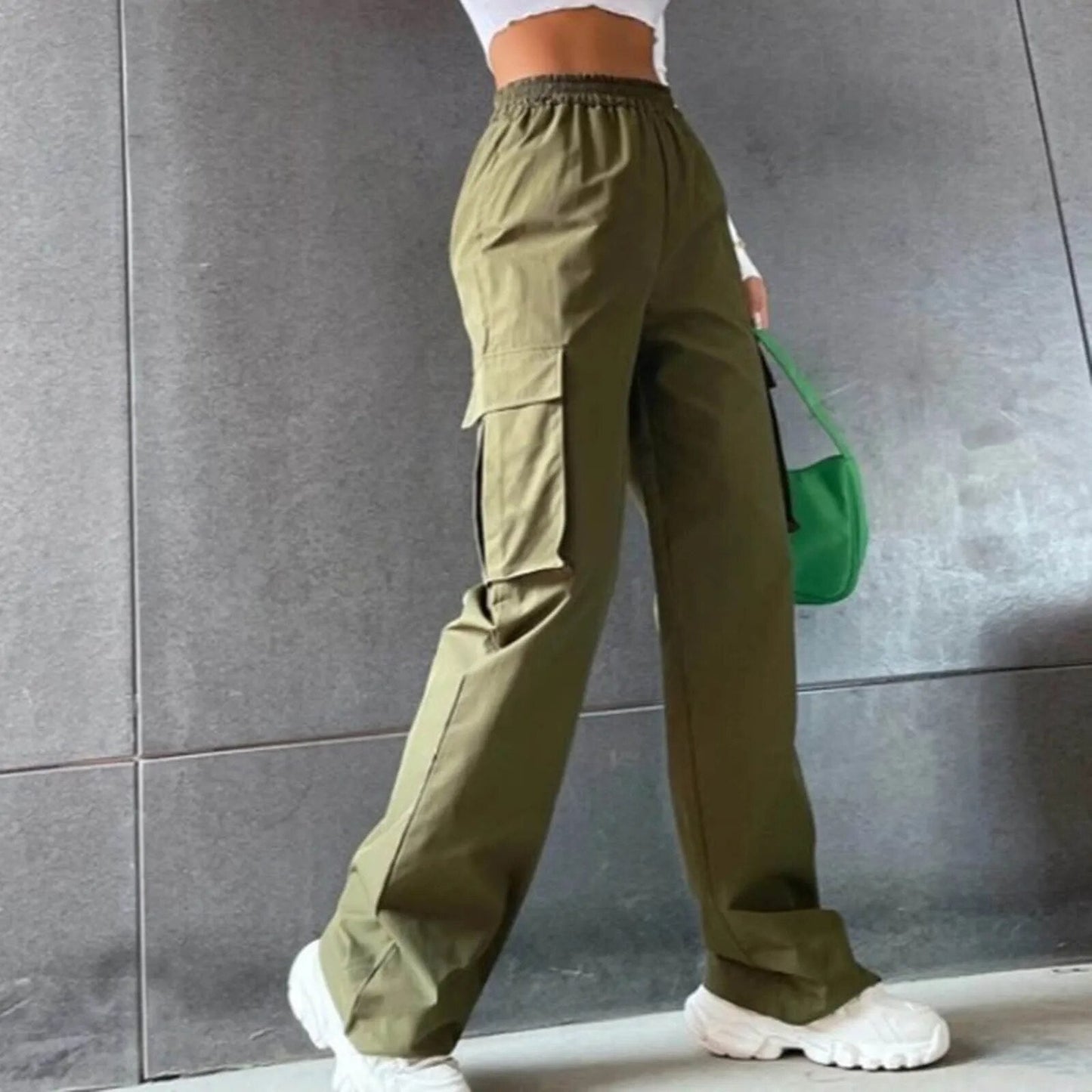 LeRoxy | Dames Hoge Taille Cargo Broek | Comfortabele en Stijlvolle Cargo Pants