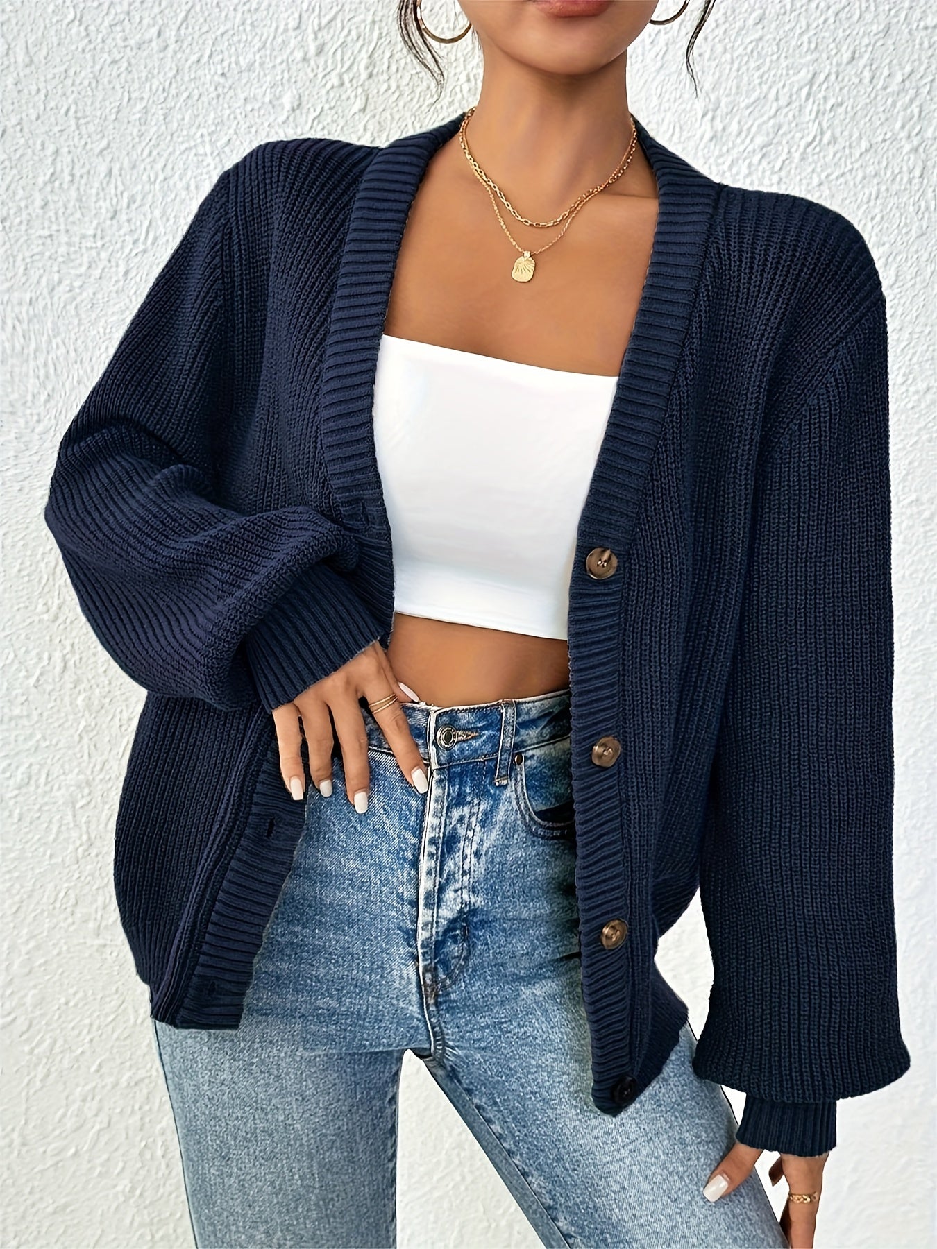 LeRoxy | Dames Vest met Knopen | Losvallend en Comfortabel | Casual Herfst/Winter Look