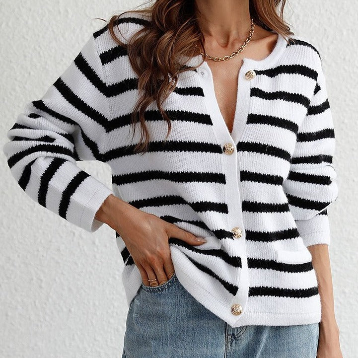 LeRoxy | Gestreept Dames Herfstvest Leona | Comfortabel & Stijlvol