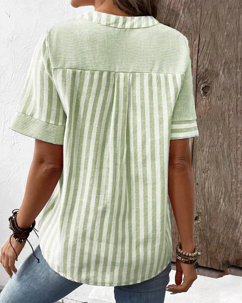 LeRoxy | Luchtige Gestreepte Zomerblouse voor Dames