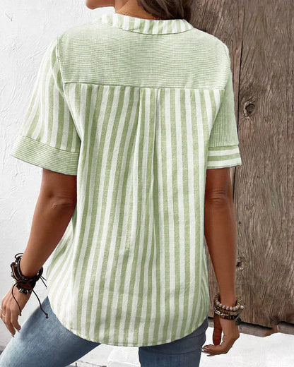 LeRoxy | Luchtige Gestreepte Zomerblouse voor Dames