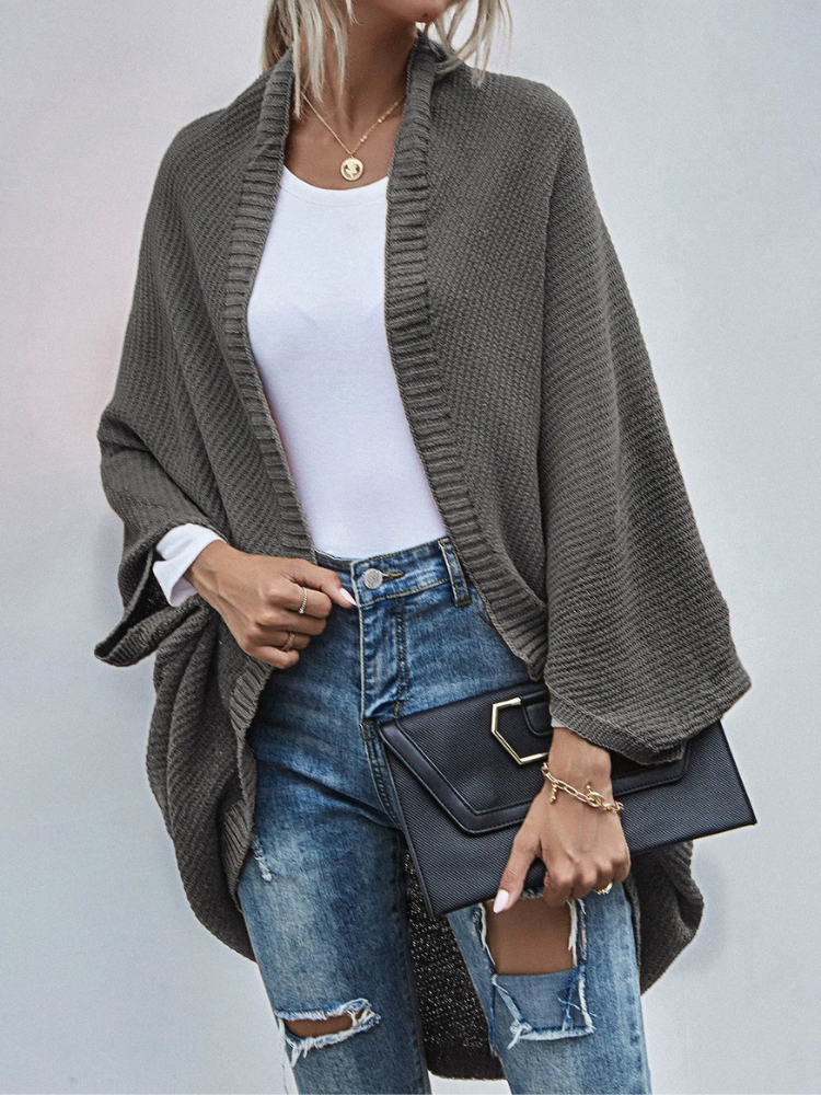 LeRoxy | Oversized Cardigan met Vleermuismouwen | Comfortabele Gebreide Damestrui
