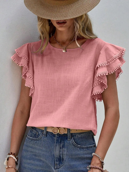 LeRoxy | Stijlvol Shirt met Unieke Details voor Lente en Zomer 2025
