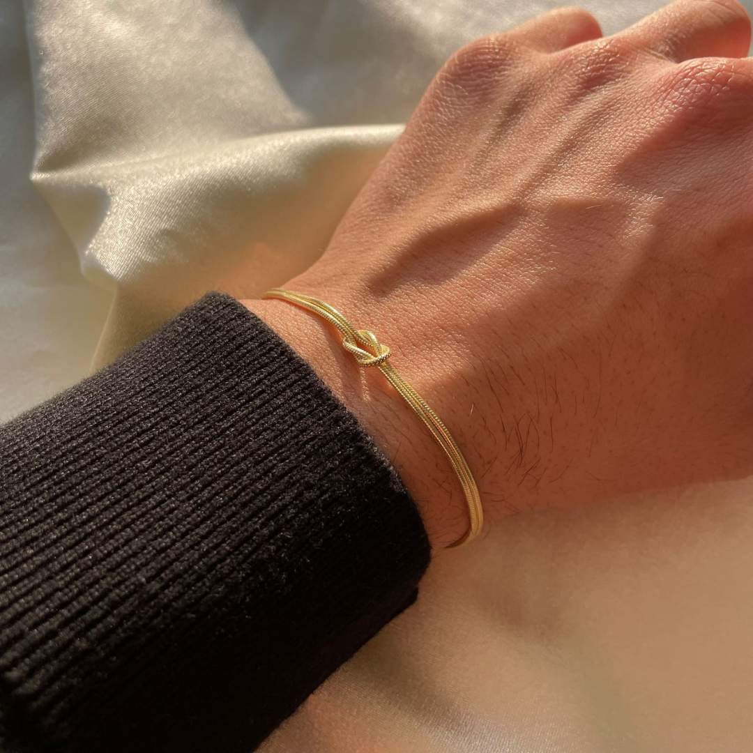 LeRoxy | Minimalistische Knoop Armband | Handgemaakte Unisex Armband van Touw