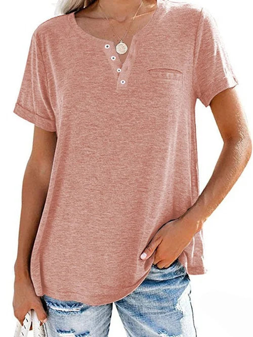 LeRoxy | Dames Shirt met Korte Mouwen | Perfect voor Lente en Zomer