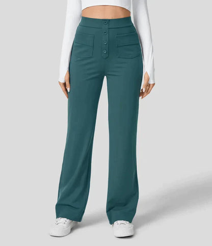 LeRoxy | Broek met Knoopsluiting | Stijlvolle en Comfortabele Damesbroek