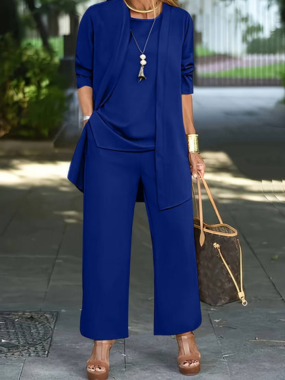 LeRoxy | Dames Broekpak Set | Elegante 3-delige Outfit voor Vrouwelijke Stijl