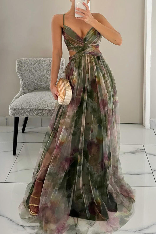 LeRoxy |  Maxi Jurk met Bloemenpatroon | Vrouwelijke Lange Zomerjurk
