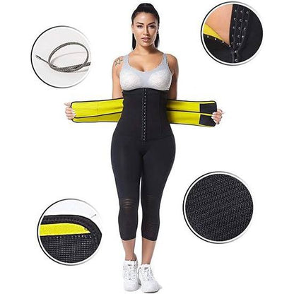 LeRoxy | Dames Sauna Taille Trainer | Afslank Corset voor Sport | Zwart of Grijs