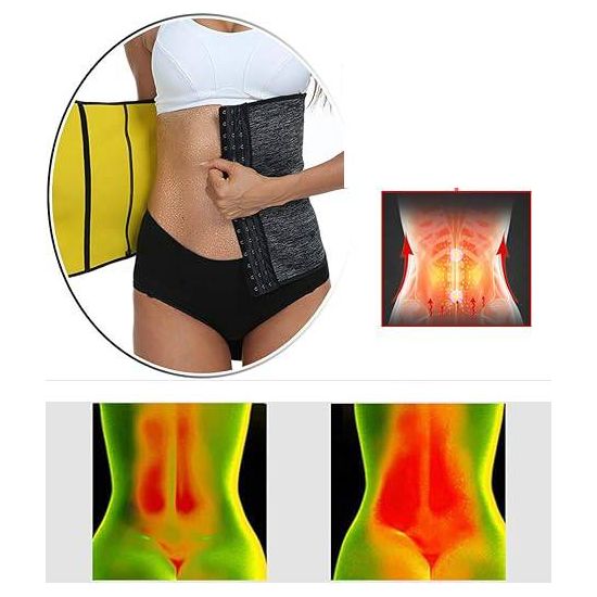 LeRoxy | Dames Sauna Taille Trainer | Afslank Corset voor Sport | Zwart of Grijs