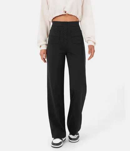 LeRoxy | Broek met Knoopsluiting | Stijlvolle en Comfortabele Damesbroek