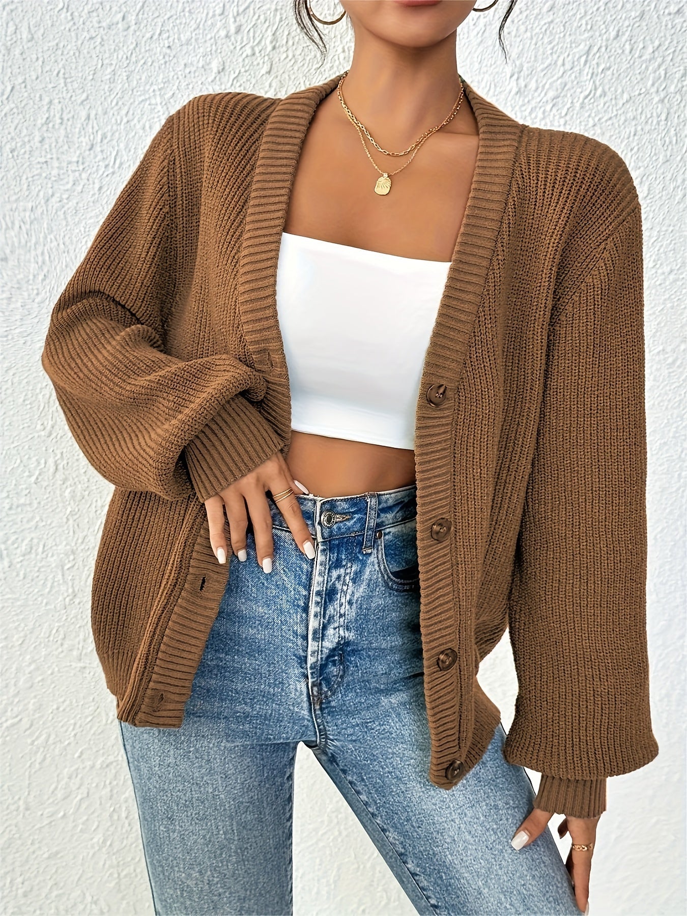 LeRoxy | Dames Vest met Knopen | Losvallend en Comfortabel | Casual Herfst/Winter Look