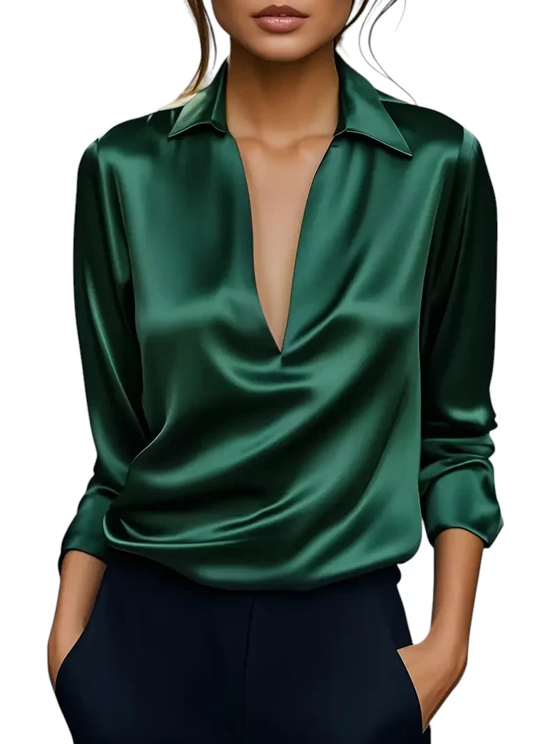 LeRoxy | Elegante Damesblouse met V-Hals | Stijlvolle Blouse voor Dames