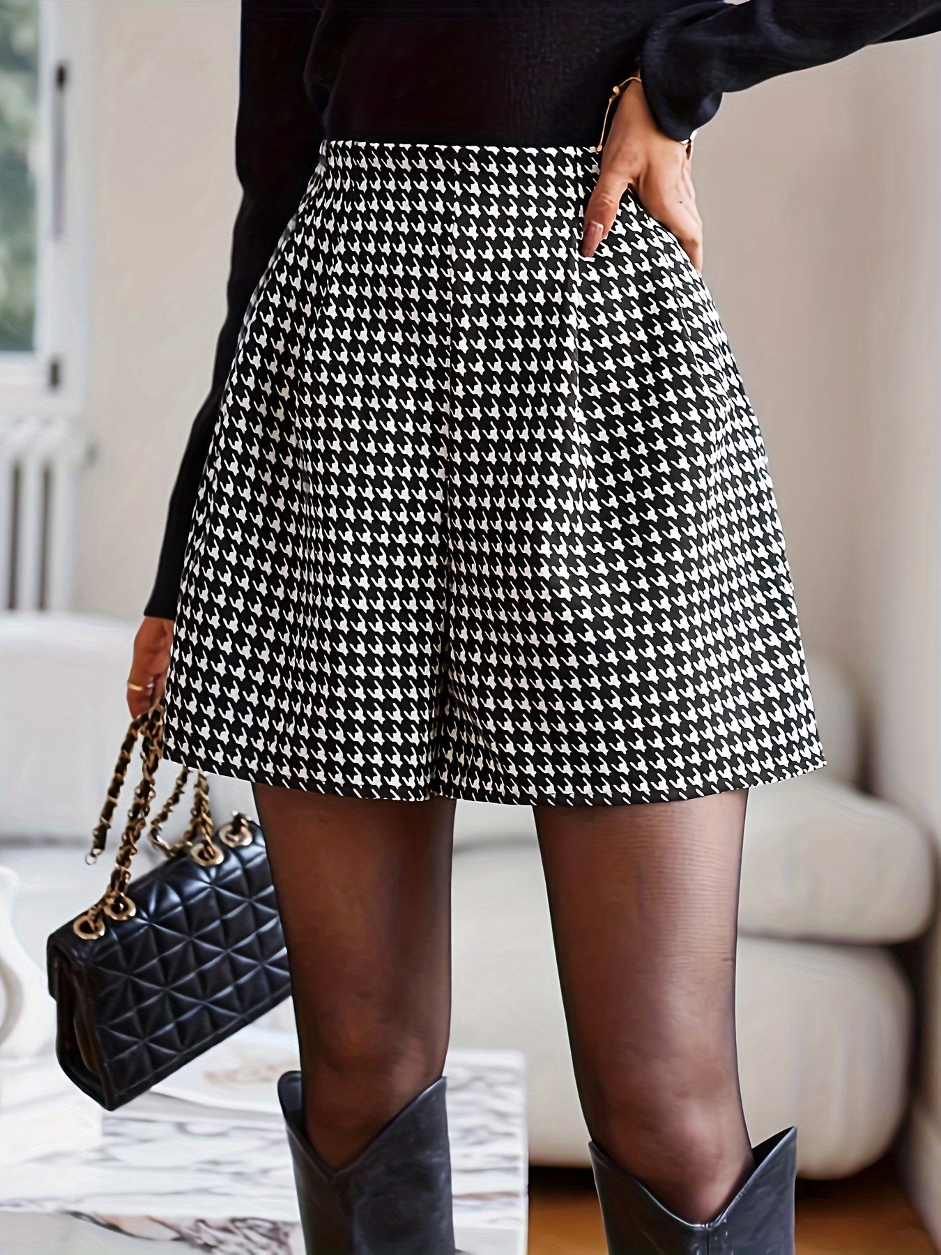 LeRoxy | Pied-de-Poule Shorts voor Lente & Zomer |Trendy en Comfortabel