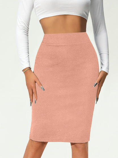 LeRoxy | Effen Kokerrok Hoge Taille | Dames Rok