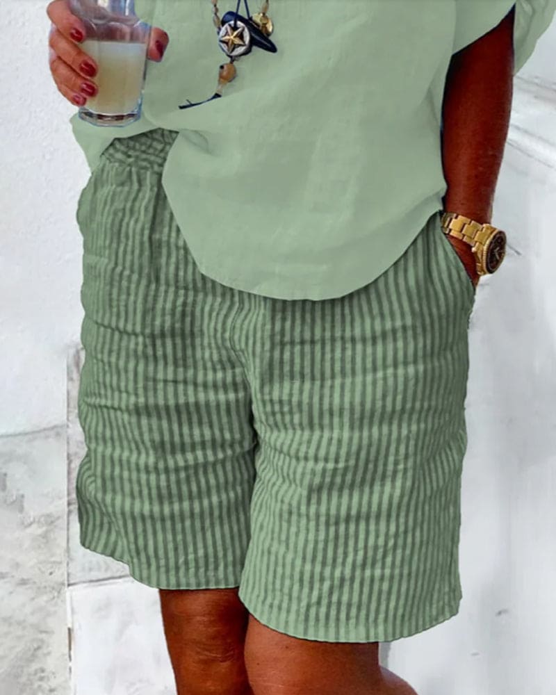 LeRoxy | Gestreepte Shorts voor Lente en Zomer | Comfortabele en Trendy Mode