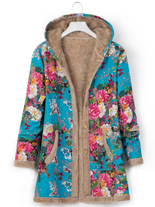 LeRoxy | Bedrukte Hoodie met Capuchon | Comfortabele Dames- en Herenjas