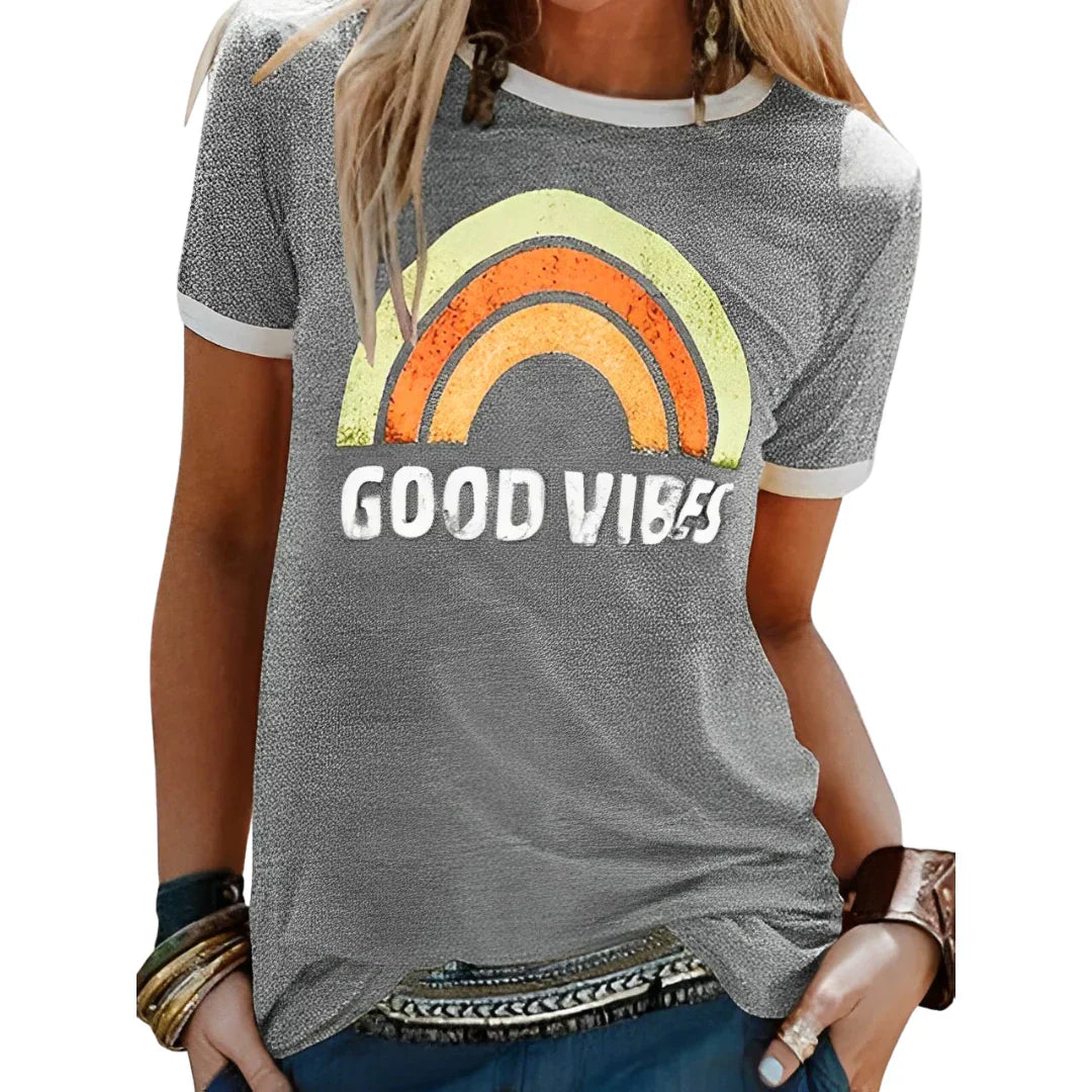 LeRoxy | Blije t-shirt: Kleurrijke en Comfortabele Stijl voor Elke Dag