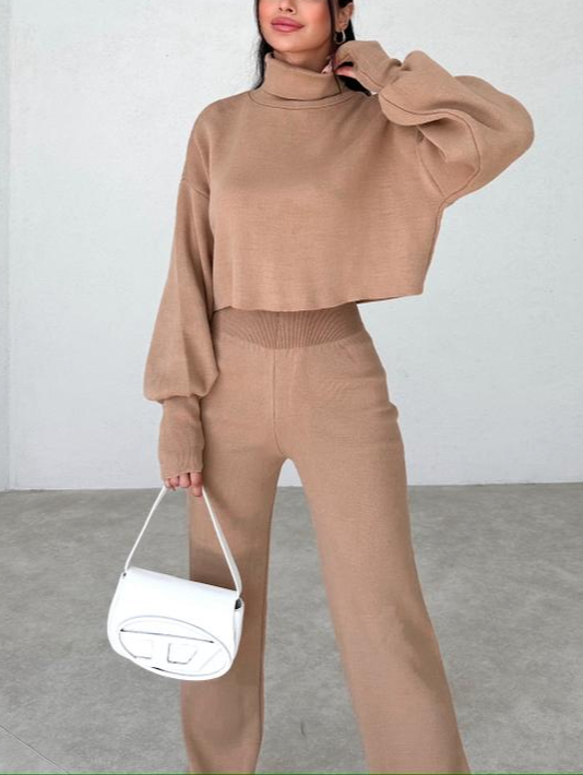 LeRoxy | Comfy Coltrui Handschoen Gebreid Kostuum | Comfortabele en Stijlvolle Outfit voor Elke Gelegenheid