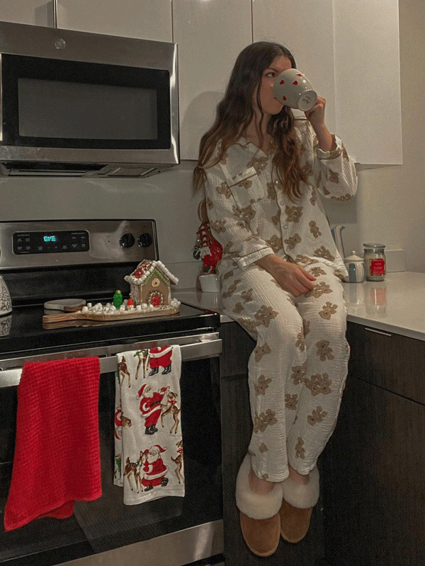 LeRoxy | Teddy Bear Pyjama Set | Zachte & Comfortabele Nachtkleding voor Dames