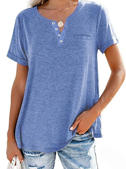 LeRoxy | Dames Shirt met Korte Mouwen | Perfect voor Lente en Zomer
