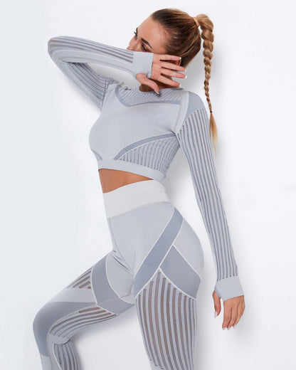 LeRoxy | Long Sleeve Grijs | Comfortabele en Stijlvolle Lange Mouw Shirt
