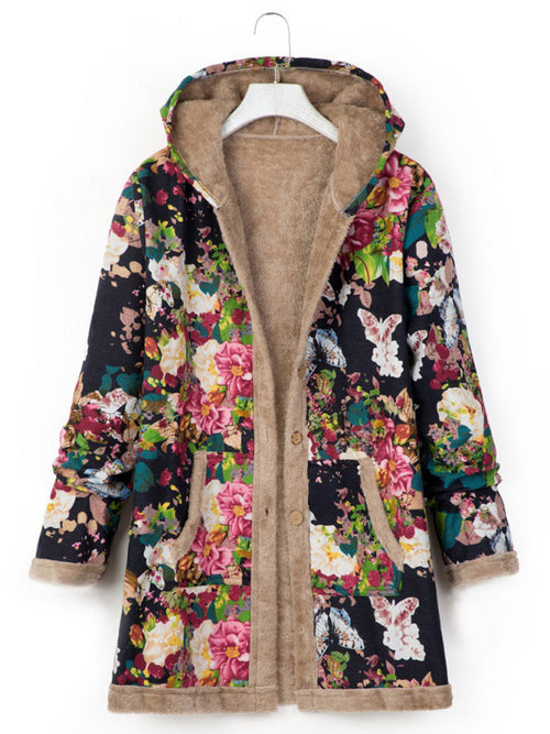 LeRoxy | Bedrukte Hoodie met Capuchon | Comfortabele Dames- en Herenjas