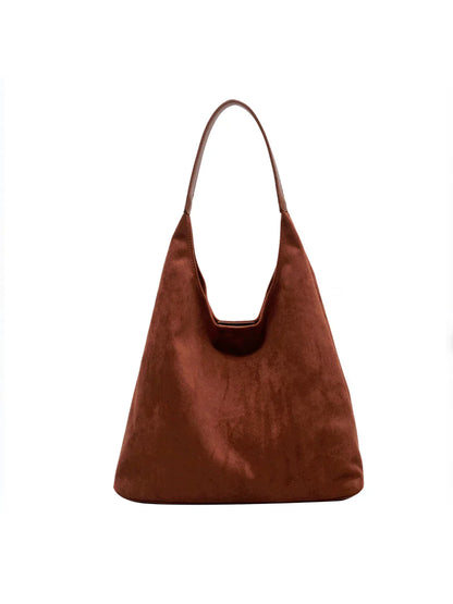 LeRoxy | Vegan Suède Tote Tas | Ruime Draagtas met Magnetische Sluiting