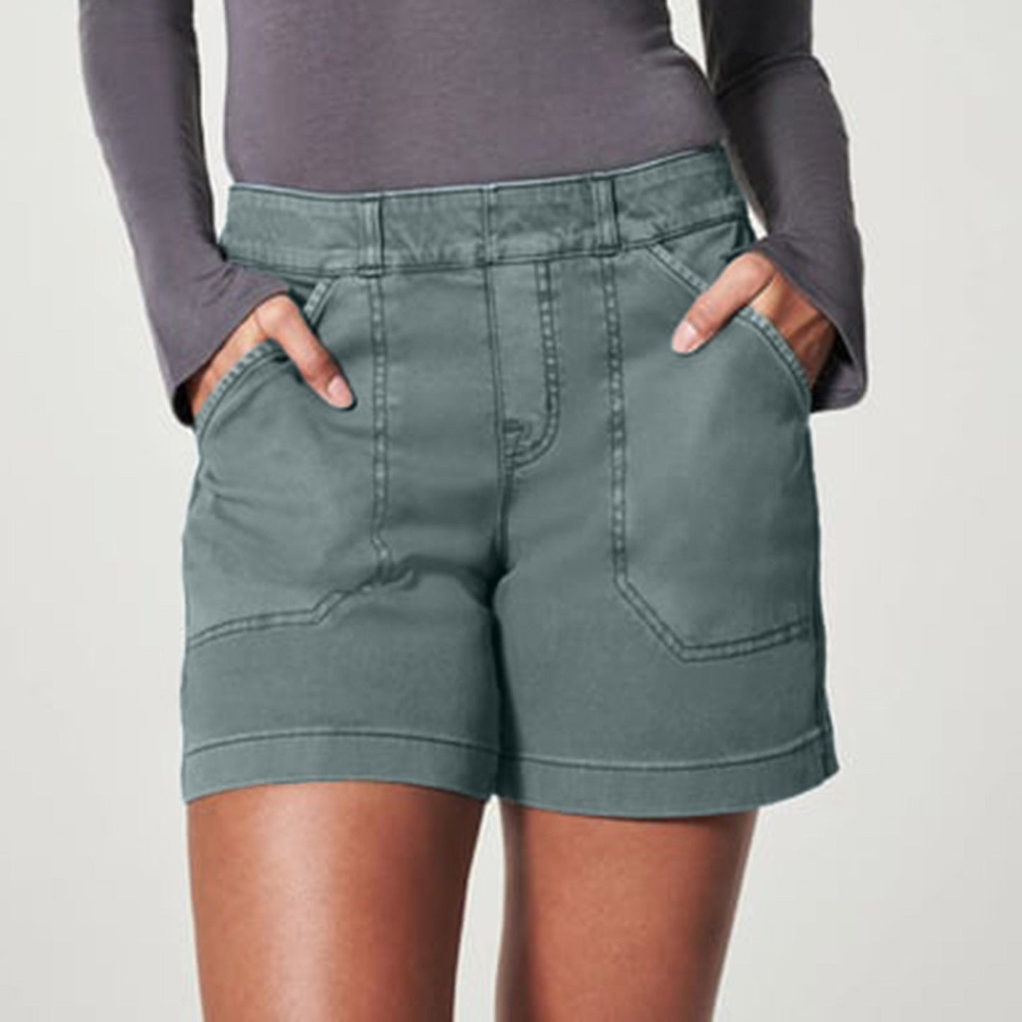 LeRoxy | Comfortabele Pull-On Stretch Denim Shorts voor Dames